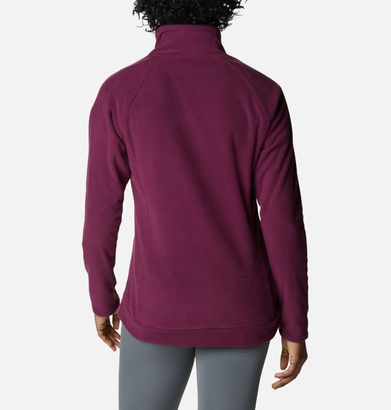Women's Ali Peak II Quarter Zip Fleece Pullover, Color: Marionberry, image 2