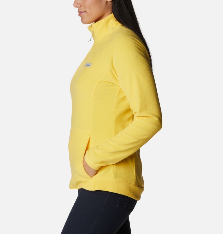 Women's Ali Peak II Quarter Zip Fleece Pullover, Color: Sun Glow, image 3