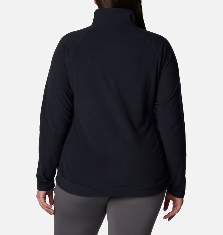 Thumbnail: Women's Ali PeakII Quarter Zip Fleece Pullover - Plus Size, Color: Black, image 2