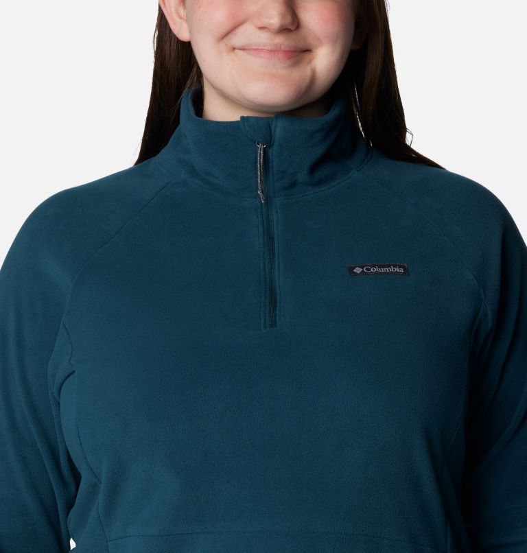 Thumbnail: Women's Ali PeakII Quarter Zip Fleece Pullover - Plus Size, Color: Night Wave, image 4