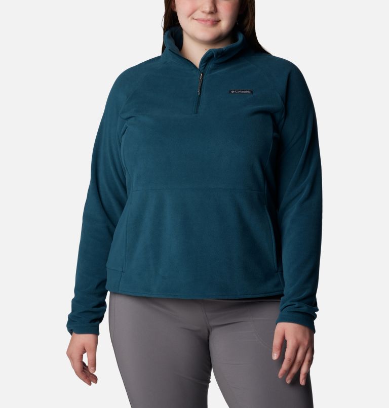 Women's Ali PeakII Quarter Zip Fleece Pullover - Plus Size, Color: Night Wave, image 1