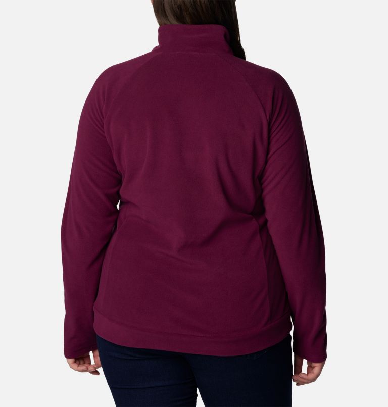 Women's Ali PeakII Quarter Zip Fleece Pullover - Plus Size, Color: Marionberry, image 2
