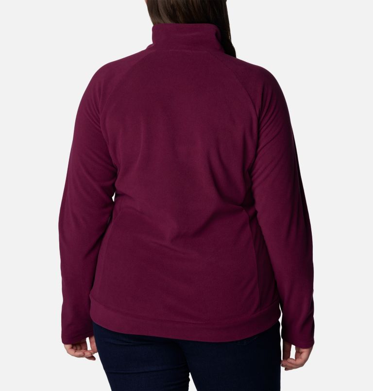 Thumbnail: Women's Ali PeakII Quarter Zip Fleece Pullover - Plus Size, Color: Marionberry, image 2