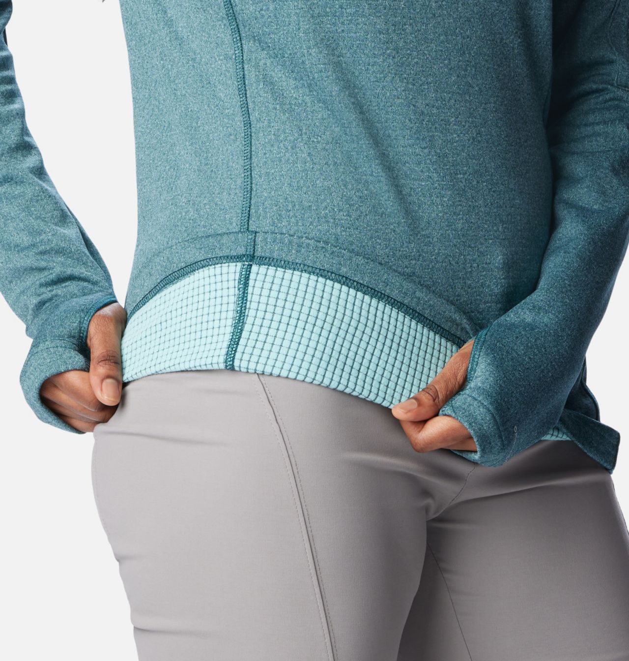 W Park View™ Grid Fleece 1/2 Zip | 414 | S 6