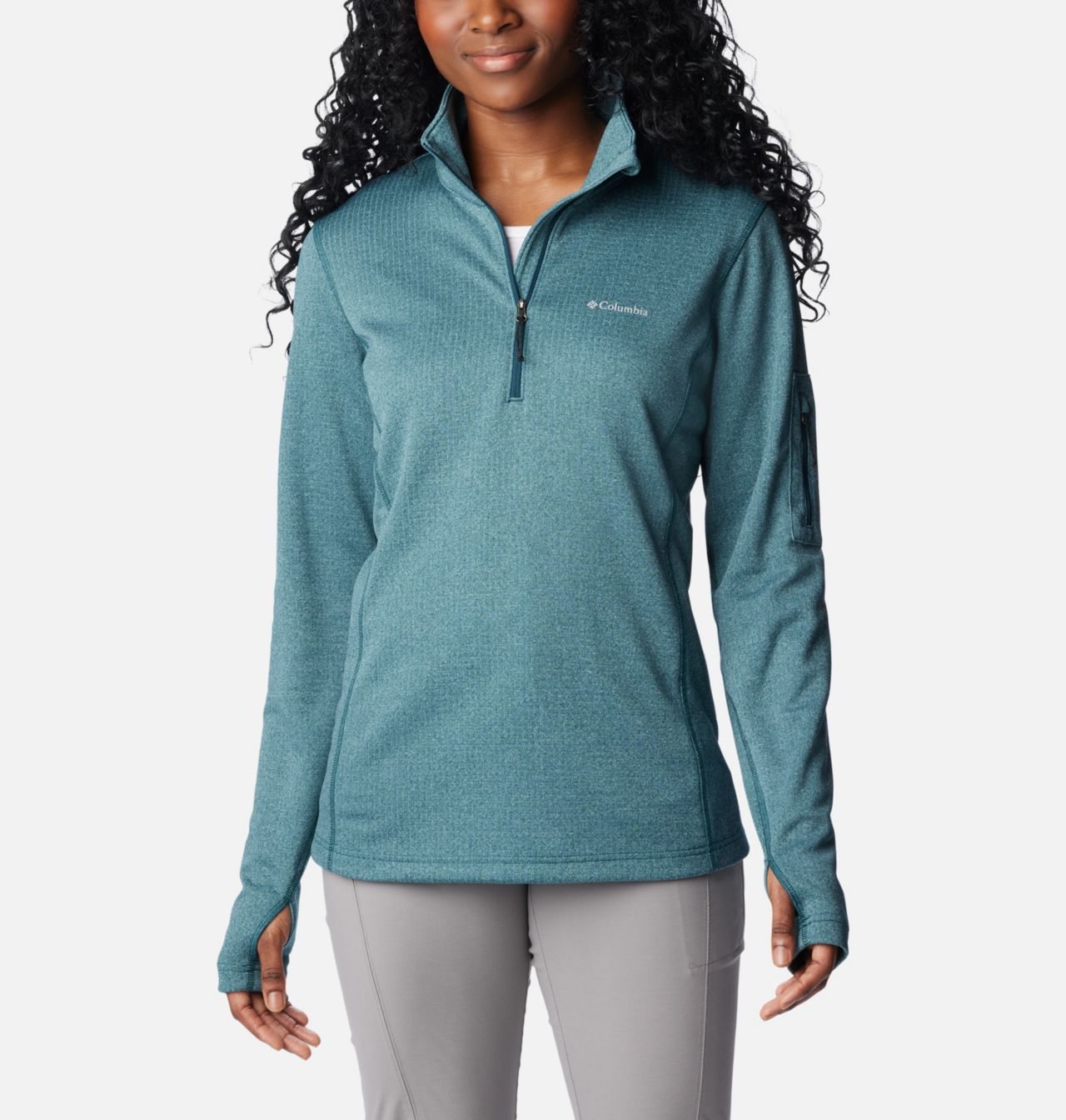 W Park View™ Grid Fleece 1/2 Zip | 414 | S 1