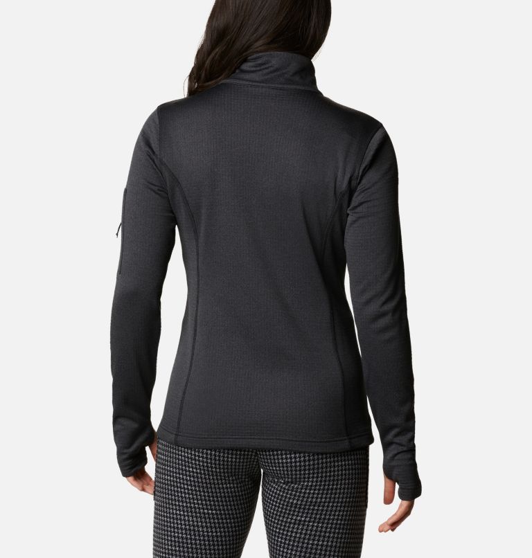 Thumbnail: Women's Park View Half Zip Fleece, Color: Black Heather, image 2