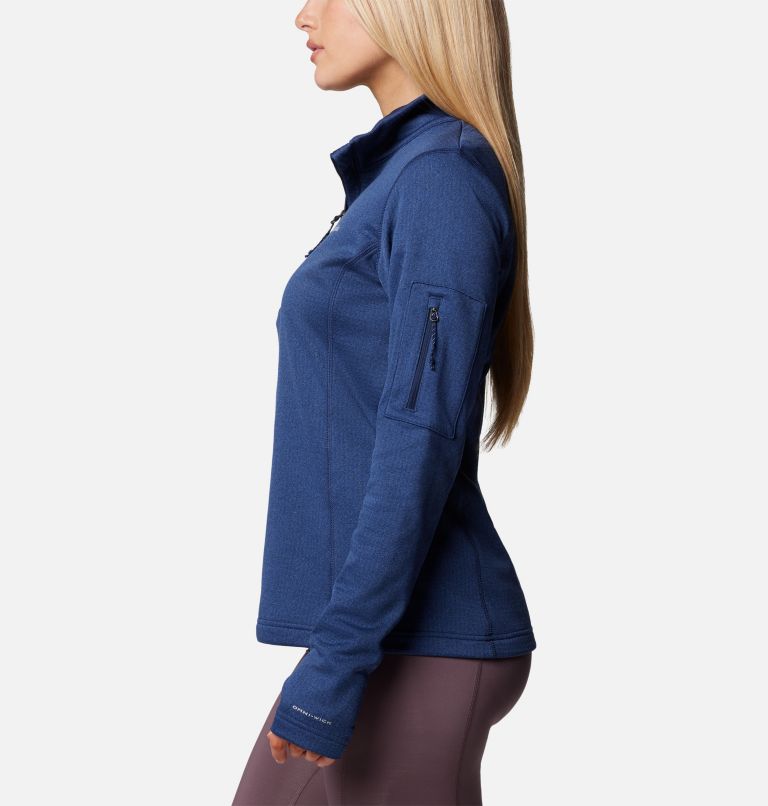 Women's Park View Half Zip Fleece, Color: Collegiate Navy, image 3
