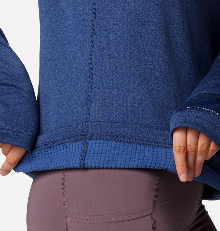 Women's Park View Half Zip Fleece, Color: Collegiate Navy, image 6