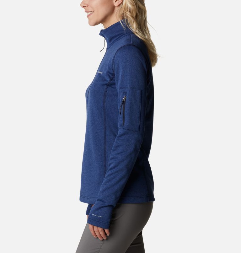 Women's Park View Half Zip Fleece, Color: Dark Nocturnal Heather, image 3