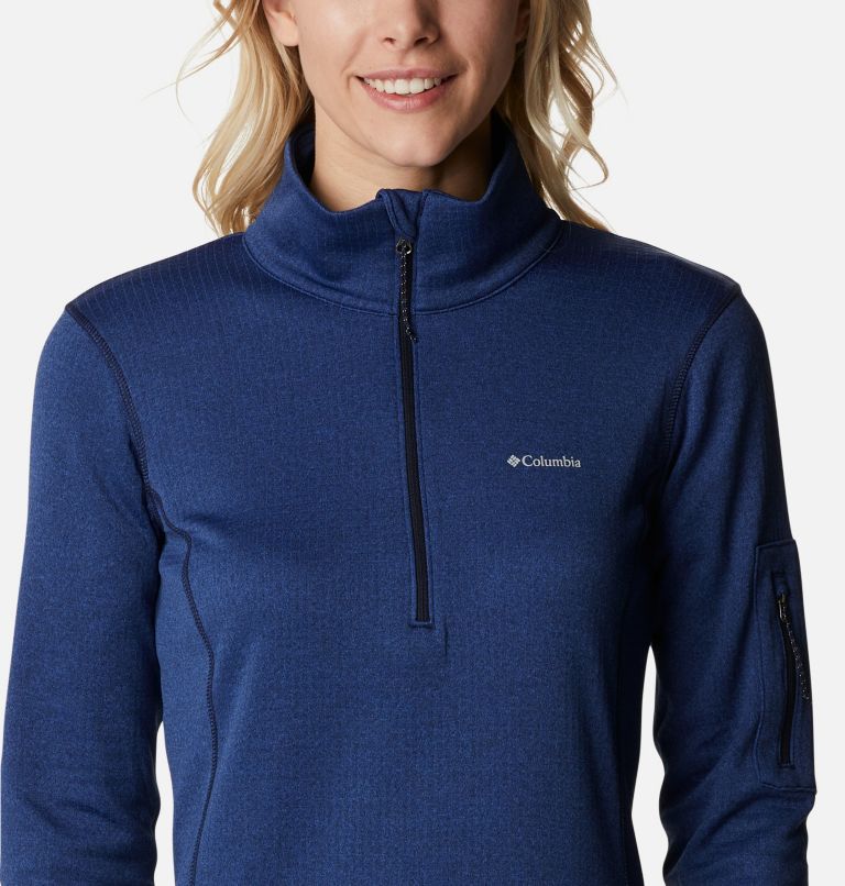 Women's Park View Half Zip Fleece, Color: Dark Nocturnal Heather, image 4