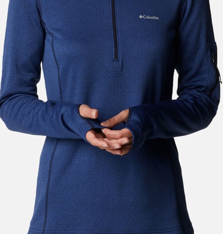 Women's Park View Half Zip Fleece, Color: Dark Nocturnal Heather, image 5