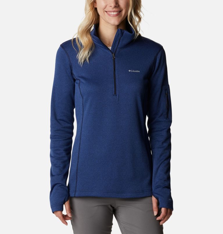 Women's Park View Half Zip Fleece, Color: Dark Nocturnal Heather, image 1