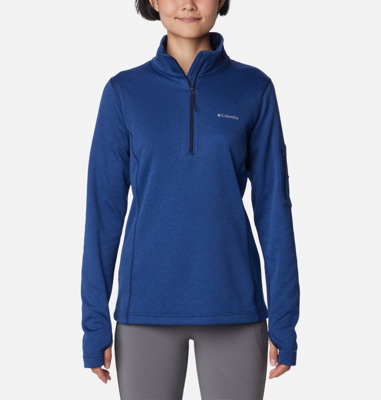 Forro polar con media cremallera Park View para mujer, Color: Dark Nocturnal, image 1
