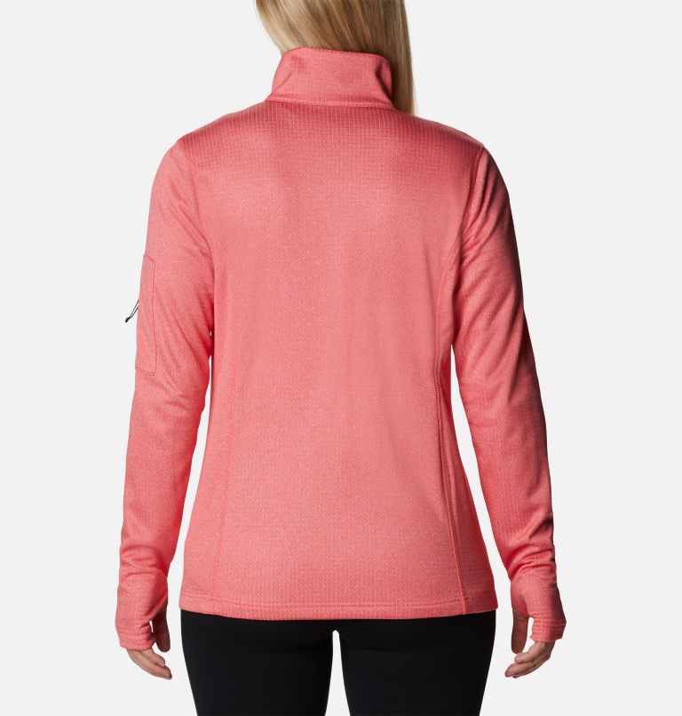 Thumbnail: Women's Park View Half Zip Fleece, Color: Blush Pink Heather, image 2