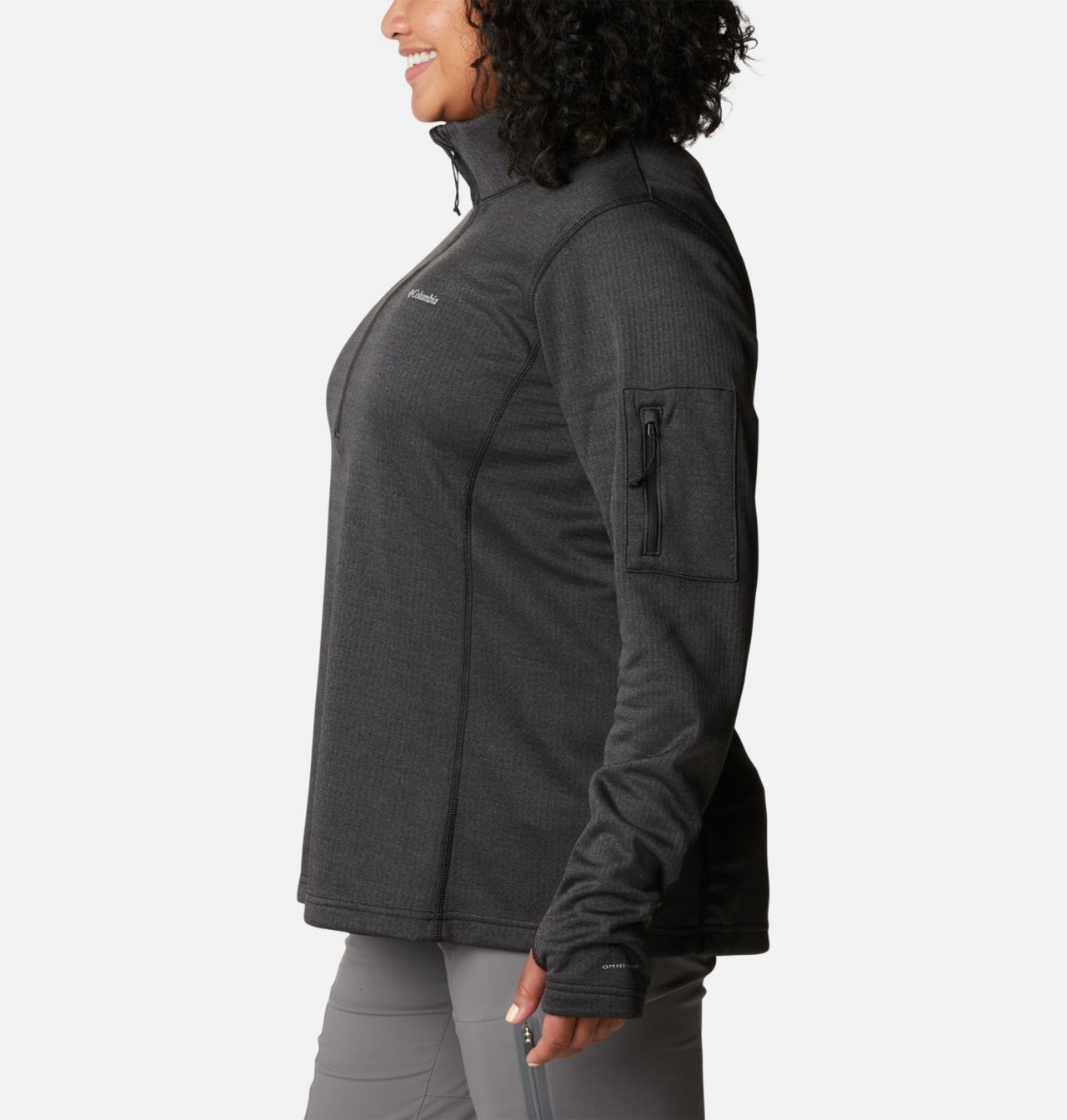 Women's Park View™ Grid Half Zip Fleece Pullover - Plus Size 3