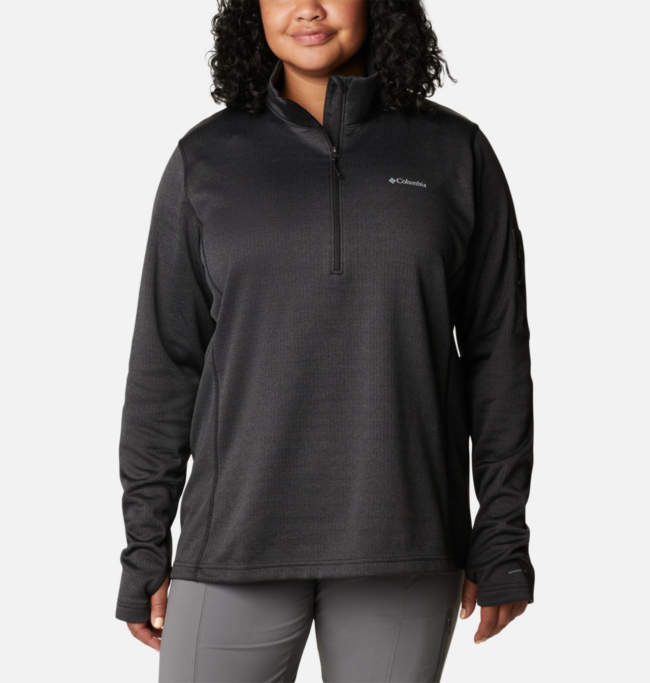 Women's Park View™ Grid Half Zip Fleece Pullover - Plus Size 1