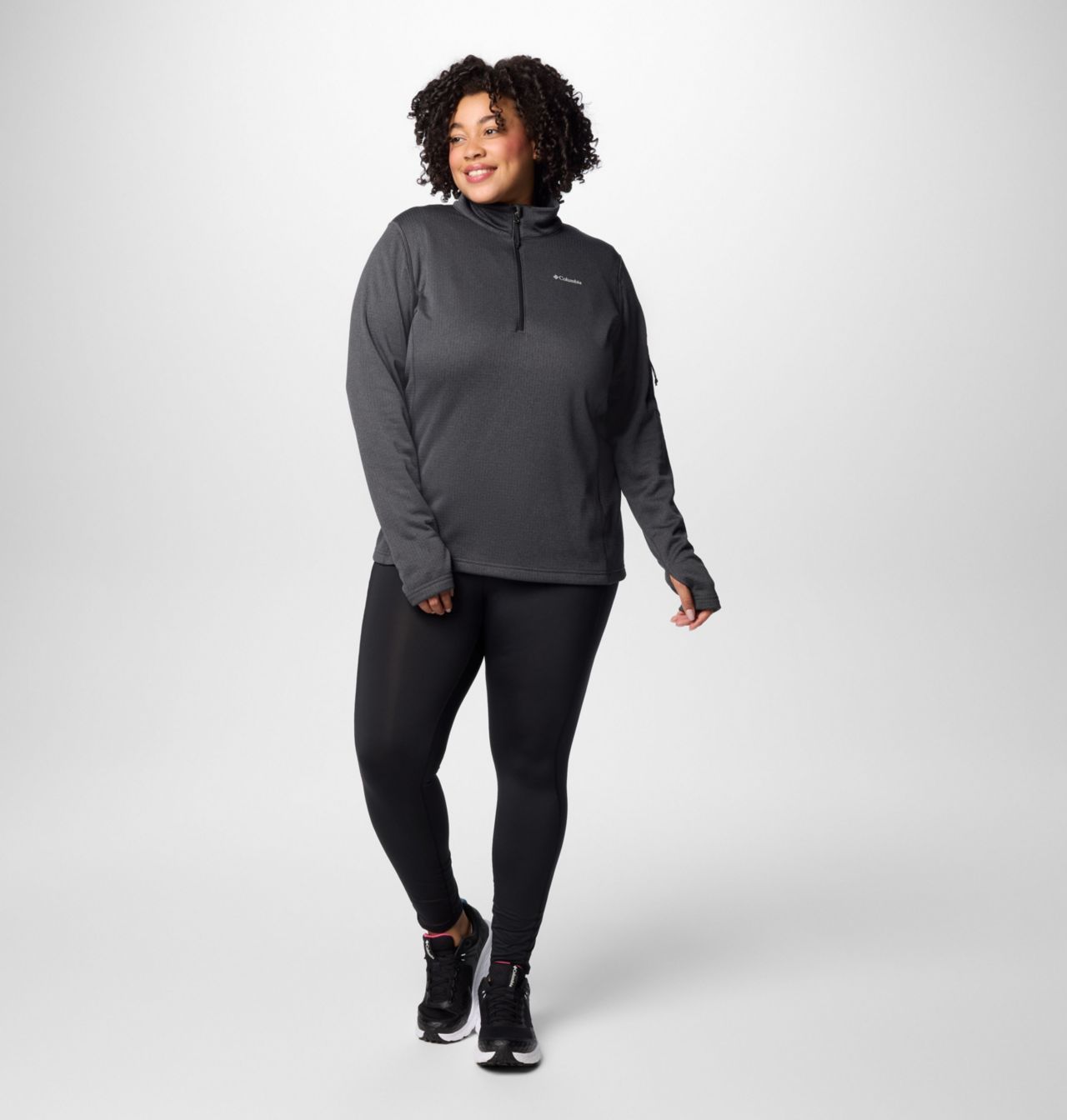Women's Park View™ Grid Half Zip Fleece Pullover - Plus Size 3