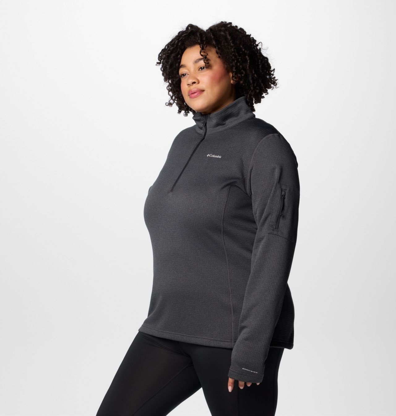 Women's Park View™ Grid Half Zip Fleece Pullover - Plus Size 4
