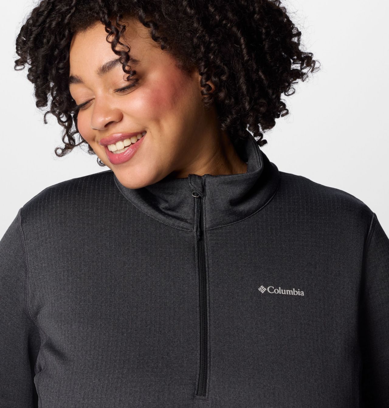 Women's Park View™ Grid Half Zip Fleece Pullover - Plus Size 5