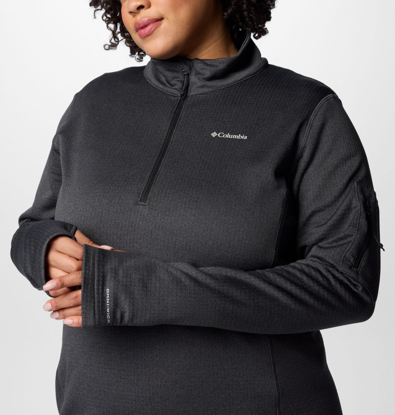 Women's Park View™ Grid Half Zip Fleece Pullover - Plus Size 7