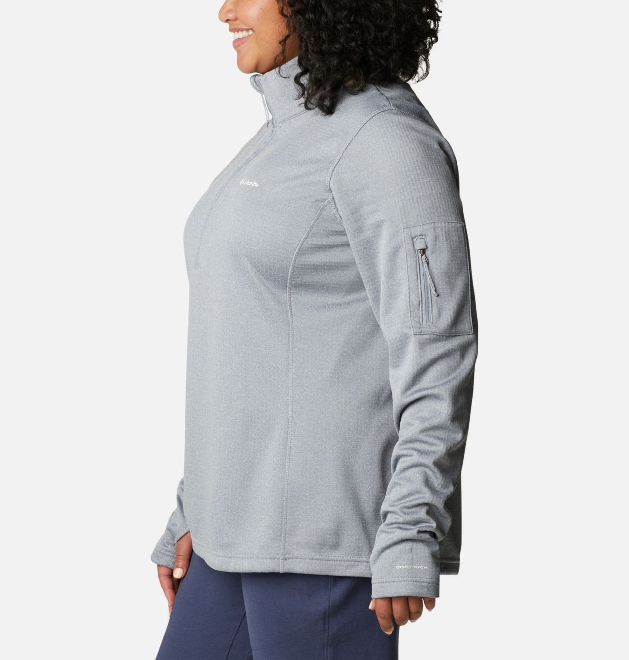 Women's Park View™ Grid Half Zip Fleece Pullover - Plus Size 3