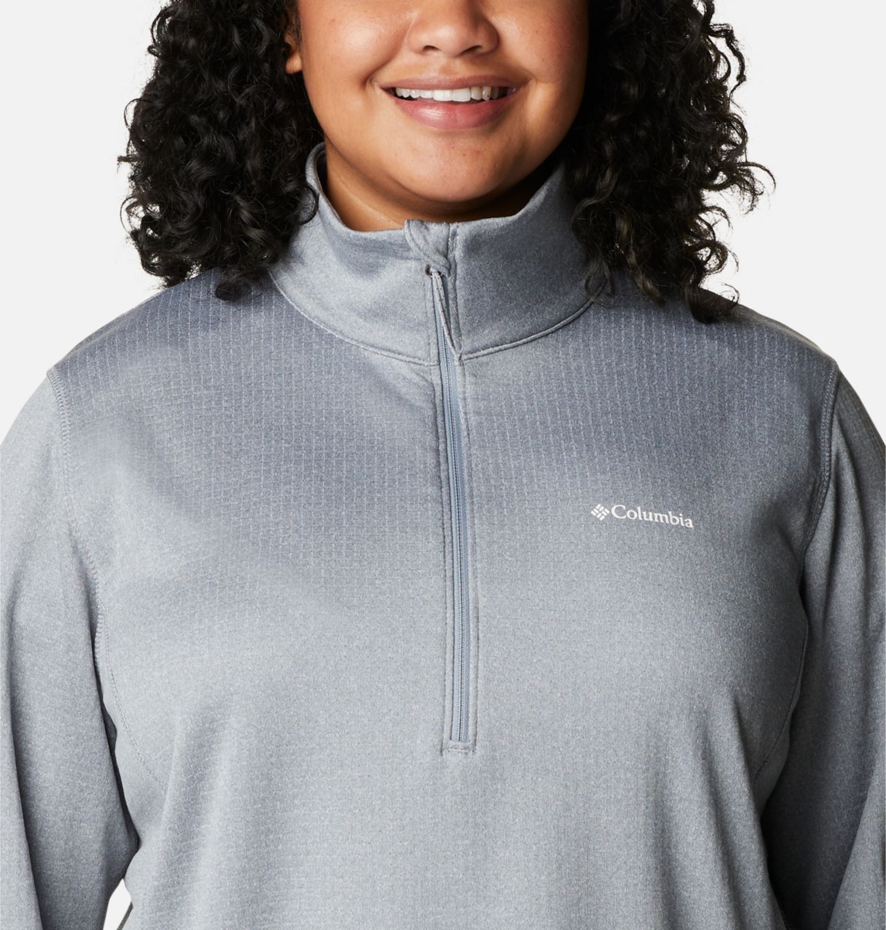 Women's Park View™ Grid Half Zip Fleece Pullover - Plus Size 4
