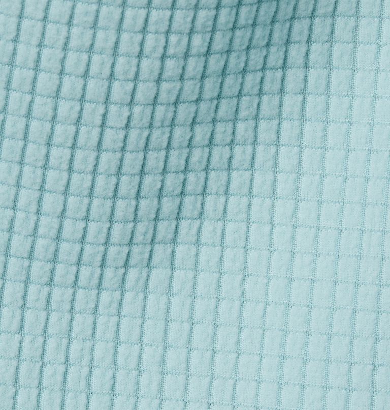 Women's Park View Grid Full Zip Fleece Jacket, Color: Aqua Haze Heather, image 6
