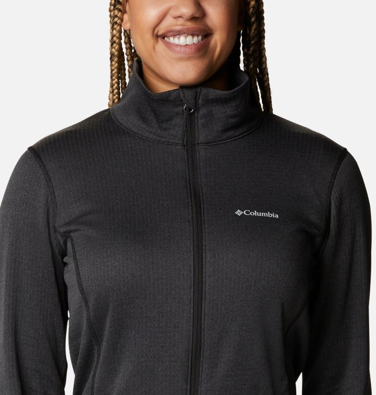 Women's Park View Technical Fleece Jacket, Color: Black Heather, image 4