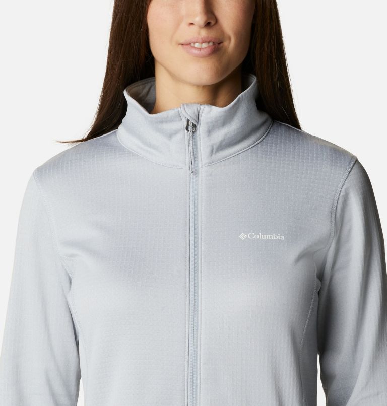 Columbia Women's Park View Grid Fleece Half Zip, Night Wave Heather, 1X  Plus at  Women's Coats Shop