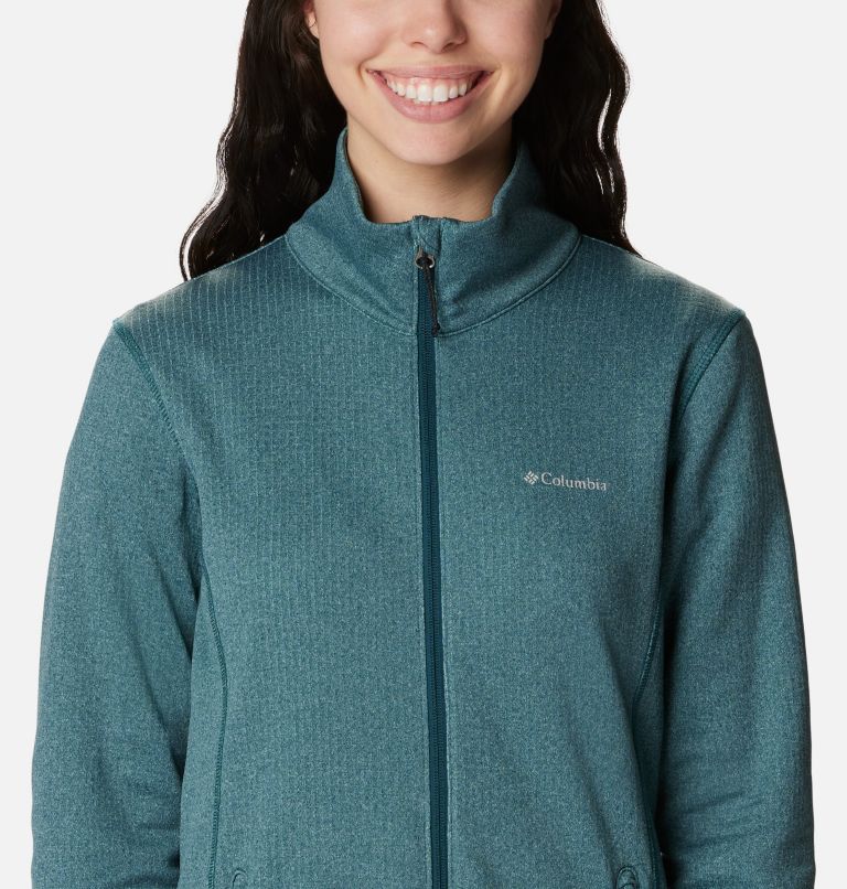 Women's Park View Technical Fleece Jacket, Color: Night Wave Heather, image 4