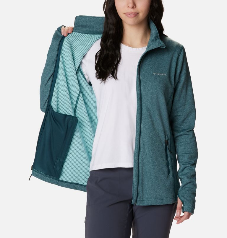 Women's Park View Technical Fleece Jacket, Color: Night Wave Heather, image 5