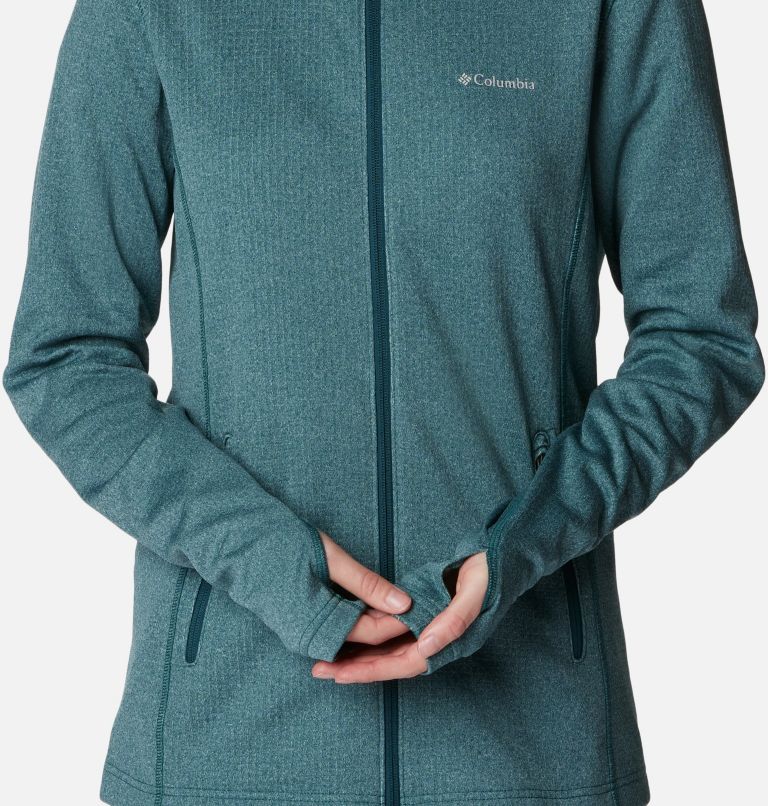 Women's Park View Technical Fleece Jacket, Color: Night Wave Heather, image 7