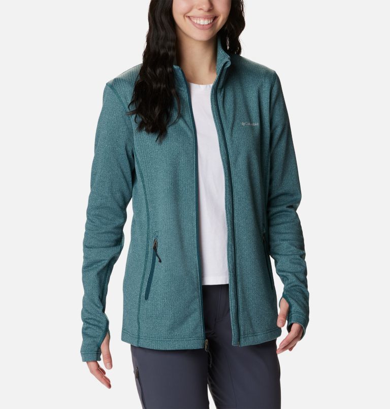 Women's Park View Technical Fleece Jacket, Color: Night Wave Heather, image 8