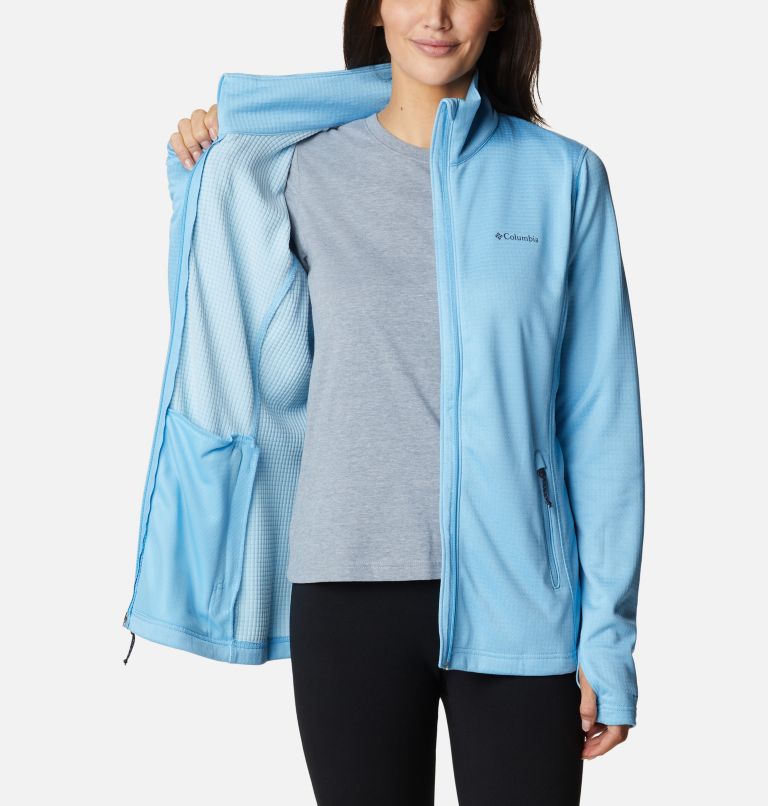 Thumbnail: Women's Park View Technical Fleece Jacket, Color: Vista Blue Heather, image 5