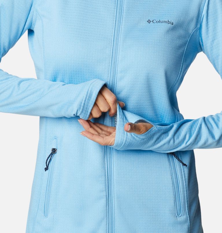 Thumbnail: Women's Park View Technical Fleece Jacket, Color: Vista Blue Heather, image 7