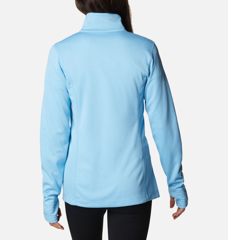 Women's Park View Technical Fleece Jacket, Color: Vista Blue Heather, image 2