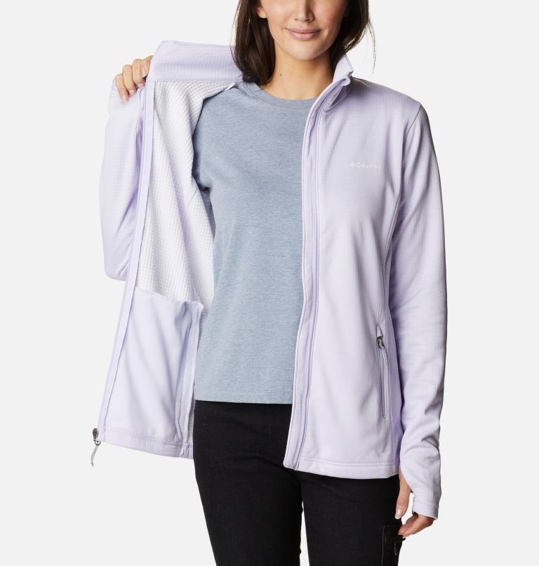 Women's Park View Technical Fleece Jacket, Color: Purple Tint Heather, image 5