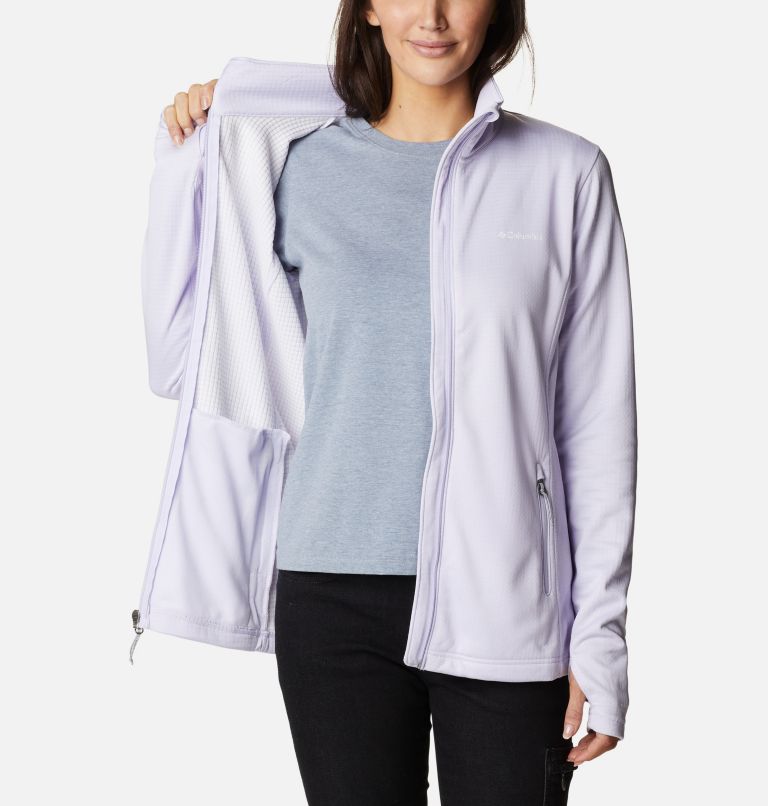 Thumbnail: Women's Park View Technical Fleece Jacket, Color: Purple Tint Heather, image 5