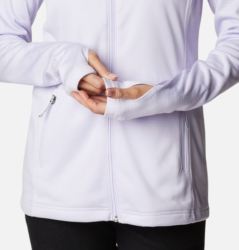 Women's Park View Technical Fleece Jacket, Color: Purple Tint Heather, image 7