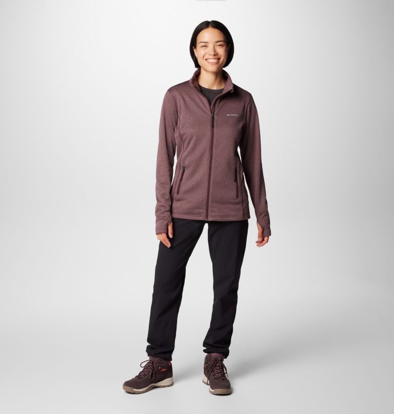 Women's Park View Technical Fleece Jacket, Color: Moonvista, image 3