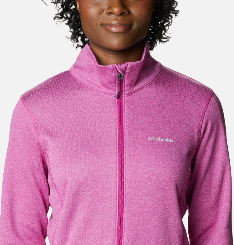 Thumbnail: Women's Park View Technical Fleece Jacket, Color: Wild Fuchsia Heather, image 4