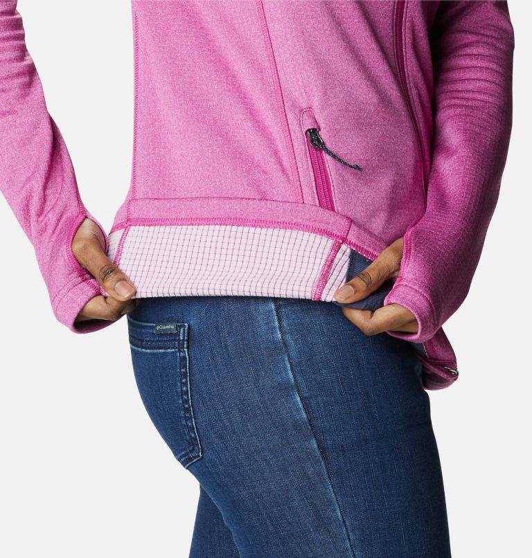 Thumbnail: Women's Park View Technical Fleece Jacket, Color: Wild Fuchsia Heather, image 6