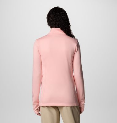 W Park View Grid Fleece Full Zip, Color: Pink Sand, image 2