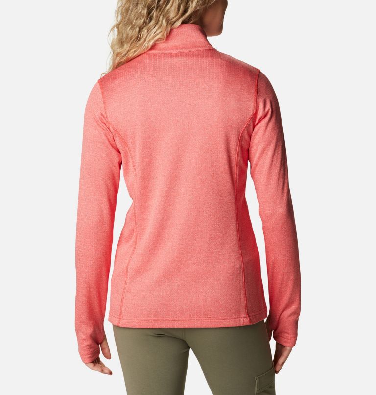 Thumbnail: Women's Park View Technical Fleece Jacket, Color: Red Hibiscus Heather, image 2