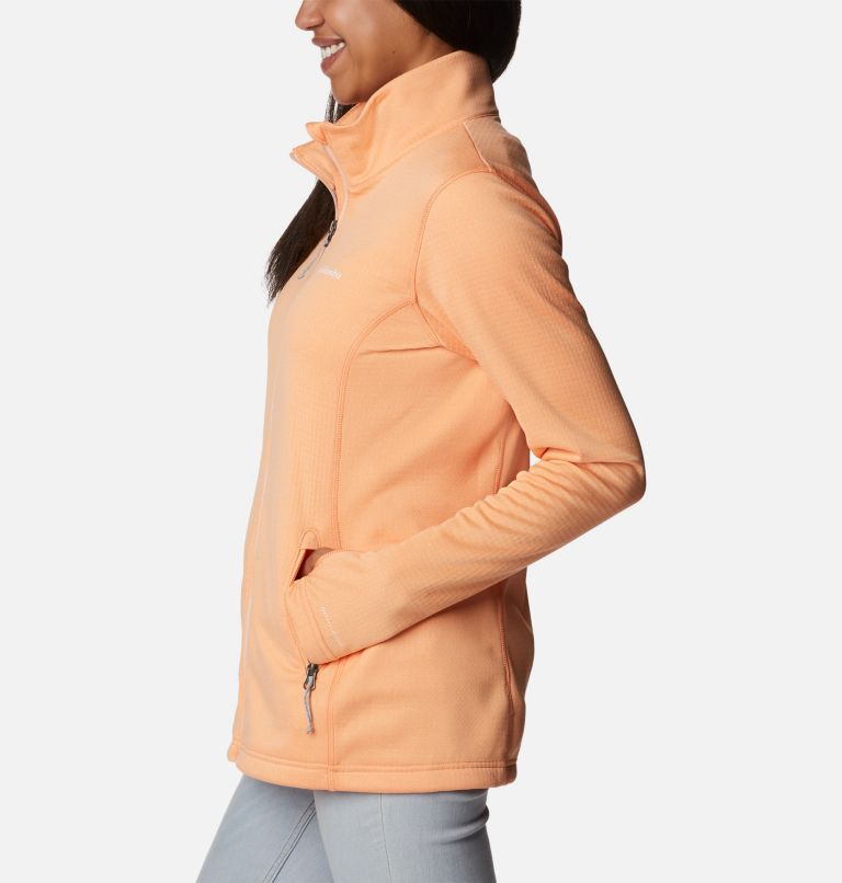 Women's Park View Technical Fleece Jacket, Color: Peach Heather, image 3