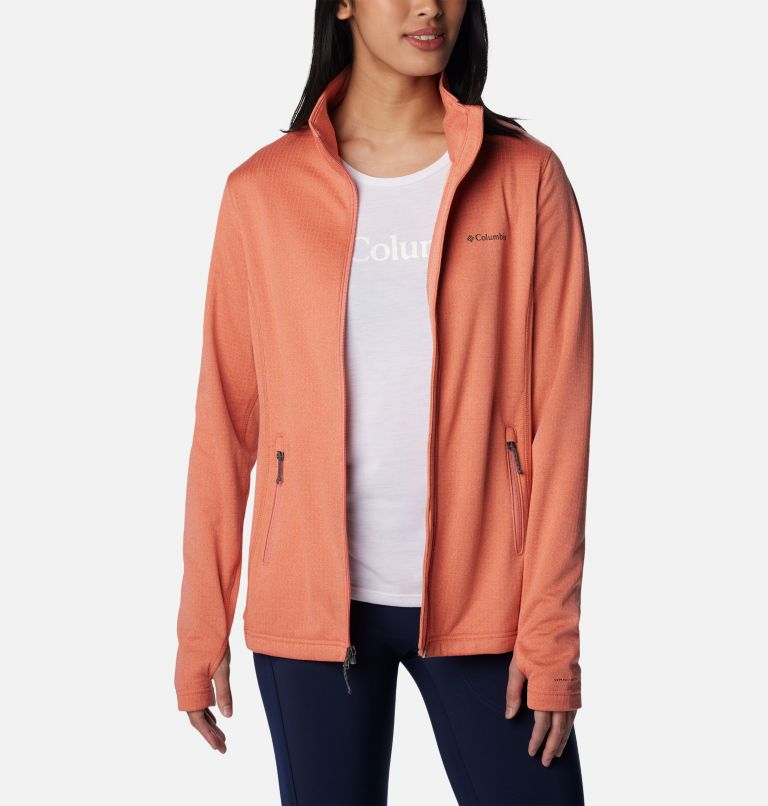 Thumbnail: Women's Park View Technical Fleece Jacket, Color: Faded Peach Heather, image 8