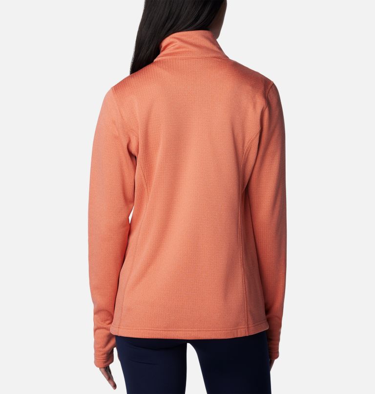 Women's Park View Technical Fleece Jacket, Color: Faded Peach Heather, image 2