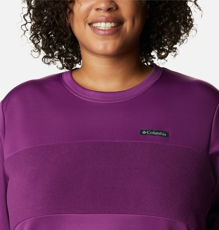 Women's Columbia River Fleece Pullover - Plus Size, Color: Plum, image 4