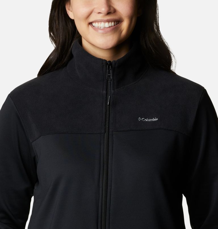 Thumbnail: Women's Columbia River Full Zip Fleece Jacket, Color: Black, image 4