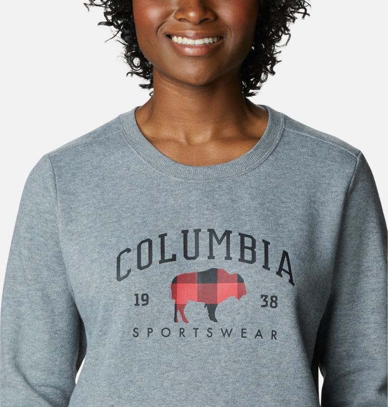 Women's Hart Mountain II Graphic Crew T-Shirt, Color: Columbia Grey Heather, CSC Arch Range, image 4